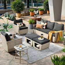 Outdoor Patio Conversation Sofa Set