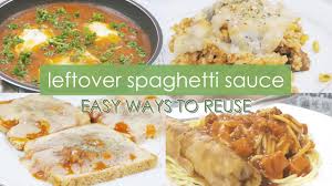 easy leftover spaghetti sauce dishes