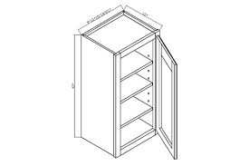 W0942 Sedona Maple 1 Door Wall Cabinets