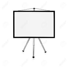 Blank Flip Chart On A White Background