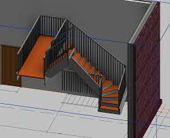 Edit Railings In Multi Level Stairs