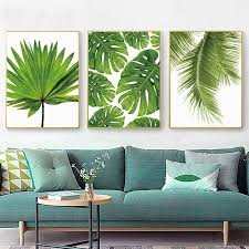 Canvas Painting Tropical Leaf Wall