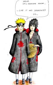 Naruto and Sasuke Akatsuki by AKFid on DeviantArt