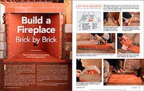 Build A Fireplace Brick By