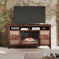 Painted Canyon Fireplace Media Console