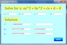 Math Solving The Cubic Equation Using