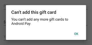 I'm already using android pay for contactless payments, so using it for gift cards makes sense. Android Pay S Gift Card Limitations You Can Only Add 10 Cards Total And 5 Per Merchant