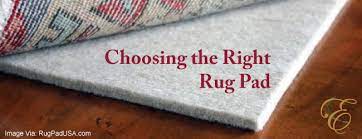 choosing the right rug pad eastman