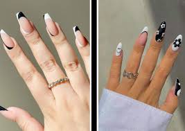 black and white nail design ideas for a