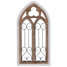 White Cathedral Arch Wood Wall Decor