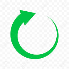 Recycle Green Arrow Circle Icon Vector Bio Garbage Reuse Eco