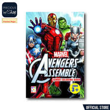 Children's & teenage > interactive & activity books > colouring & painting activity books. Marvel Avengers Assemble Jumbo Coloring Book Ages 3 Shopee Philippines