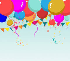 colorful balloon background ribbon