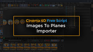 cinema 4d free script images to planes