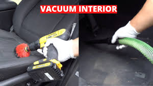 how to vacuum car interior detailing
