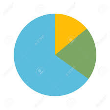 Pie Chart Icon Flat Icon Isolated On The White Background