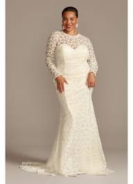 Bridal gowns with sleeves are one of the most wedding dresses with sleeves. Long Sleeve Venice Lace Plus Size Wedding Dress David S Bridal