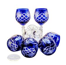 Cobalt Crystal Wine Glasses 280 Ml