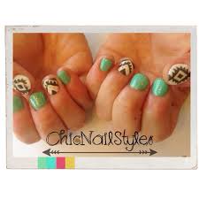 aztec fall chic nail styles