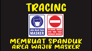 Customize logo templates, create, download. Tracing Membuat Banner Area Wajib Masker Youtube