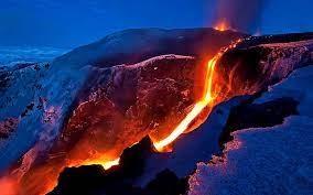 hd wallpaper volcanic eruption magma