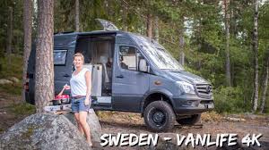 Sweden Van Life With A 4x4 Mb Sprinter Camper Van 4k Camperx Youtube