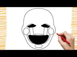 how to draw puppet fnaf step by step