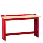 Workbench with Butcher Block Top - 6 - Red Craftsman