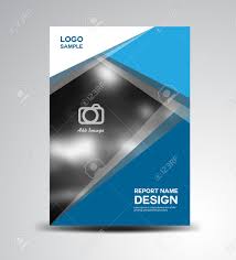 Blue Cover Annual Report Cover Design Brochure Design Fl Yer