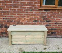 Wooden Garden Storage Box Outdoor