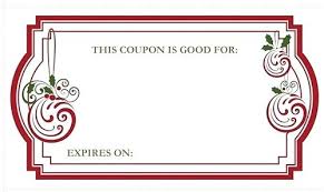 Christmas Voucher Template Free Printable Coupon Template