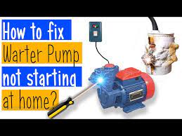 how to fix domestic water pump motor