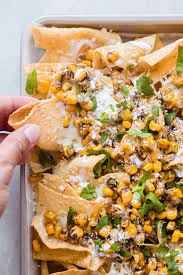 Street Corn Nachos Prepared Using The Maytag Crisp Pan Recipes Easy  gambar png