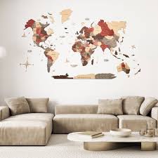 World Map Wall Art Home Wall Decor 5th