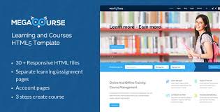 Megacourse Learning And Courses Html5 Template By Megadrupal