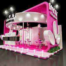 fantastic cosmetic display booth