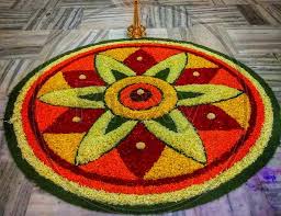 image of flower carpet for onam