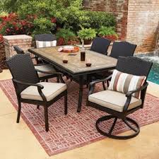 Teak dining sets develop a patina that makes them look better with age. Fyi Wicker Patio Furniture Set 7 Piece All Weather Dining Table Chairs Clearance Outdoor Patio Furniture Sets Wicker Patio Furniture Set Patio Furniture Sets