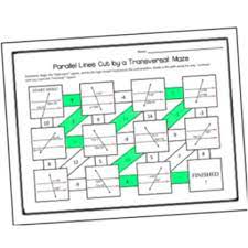 Transversal Riddle Worksheet And Maze
