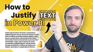justify text in power bi or align it