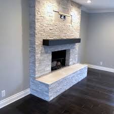 top 60 best stacked stone fireplace