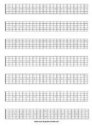 Printable Blank Guitar Neck Diagrams Guitardiagrams