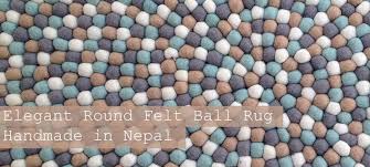 home felt ball rugs nepal