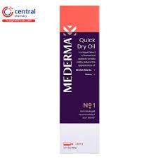 dầu trị rạn da mederma quick dry oil