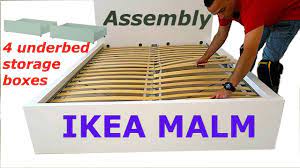 ikea malm bed frame embly with 4