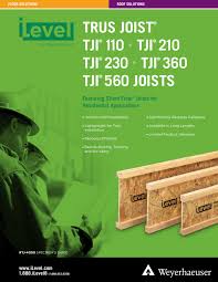 Tji 110 210 230 360 And 560 Joist Specifiers Guide