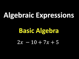 Algebraic Expressions Algebra Basics