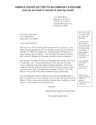 How To Email Cover Letter And Resume   Resume For Your Job Application
