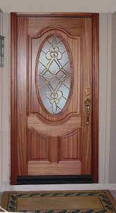 Entry Prehung Oval Glass Single Wood Door