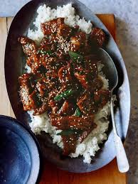 mongolian beef recipe spoon fork bacon